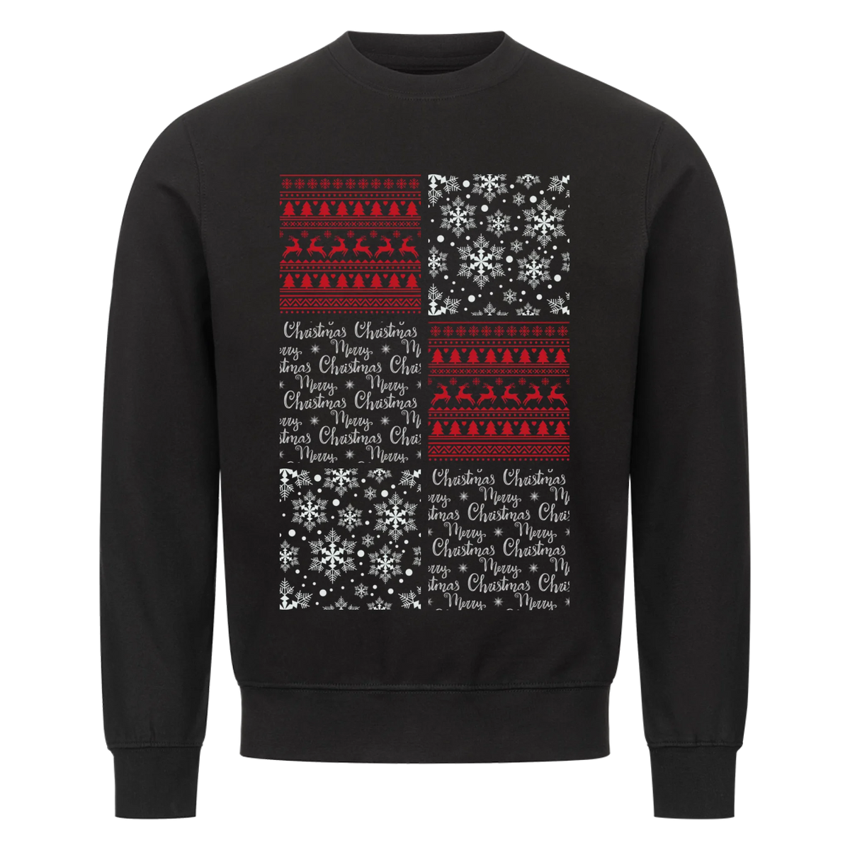 Winter Porträtcollage Sweatshirt - Eigene Bilder