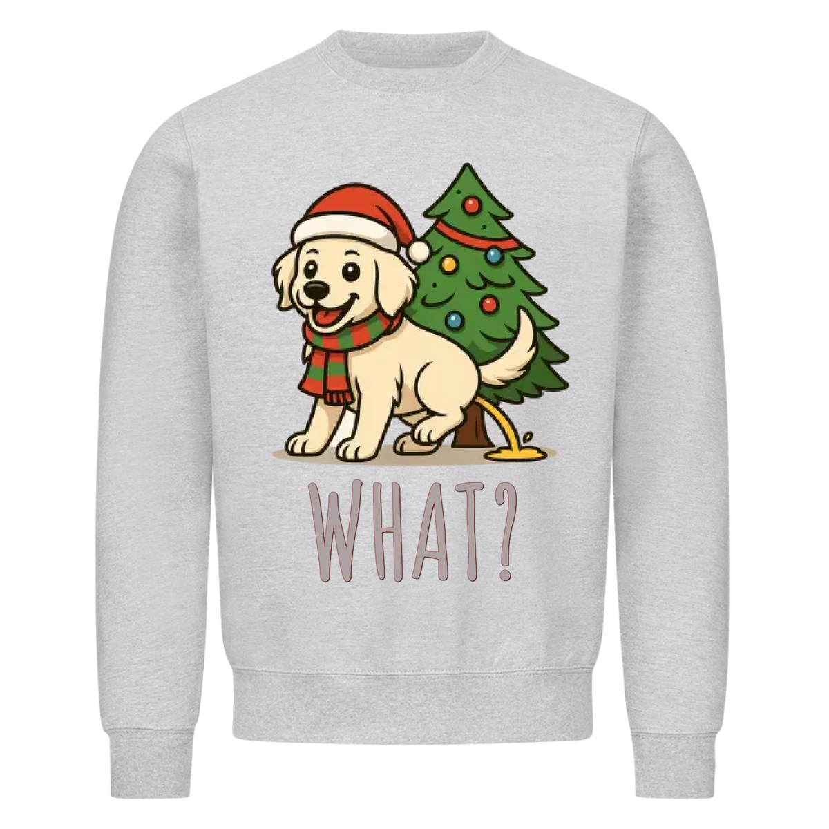 Hund & Weihnachtsbaum Sweatshirt - Eigenes Bild