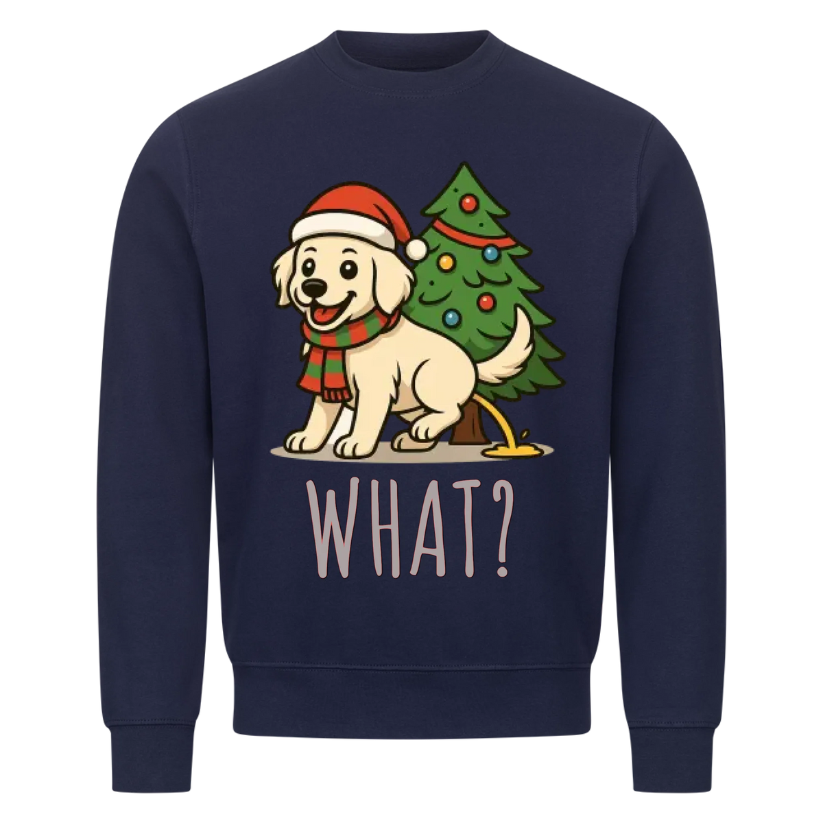 Hund & Weihnachtsbaum Sweatshirt - Eigenes Bild