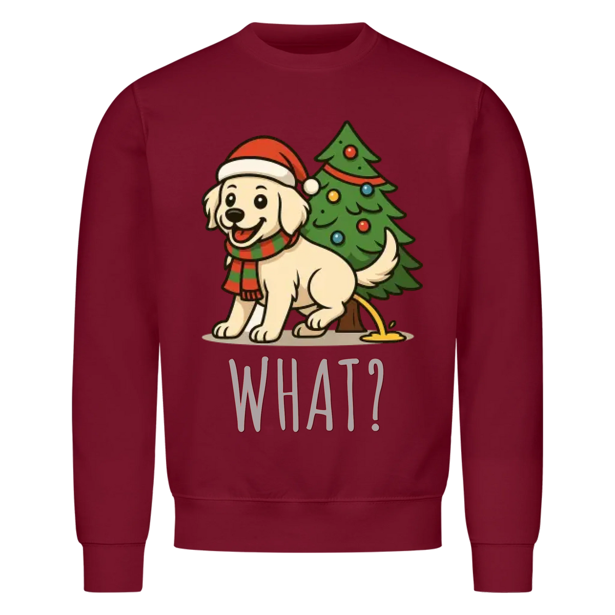 Hund & Weihnachtsbaum Sweatshirt - Eigenes Bild