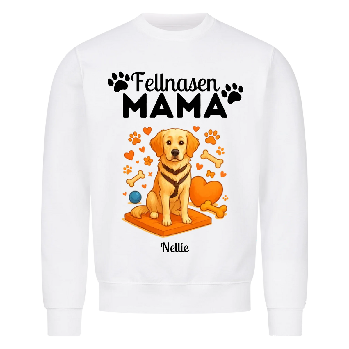 Fellnasen Mama Hund Sweatshirt - Eigenes Bild + Name
