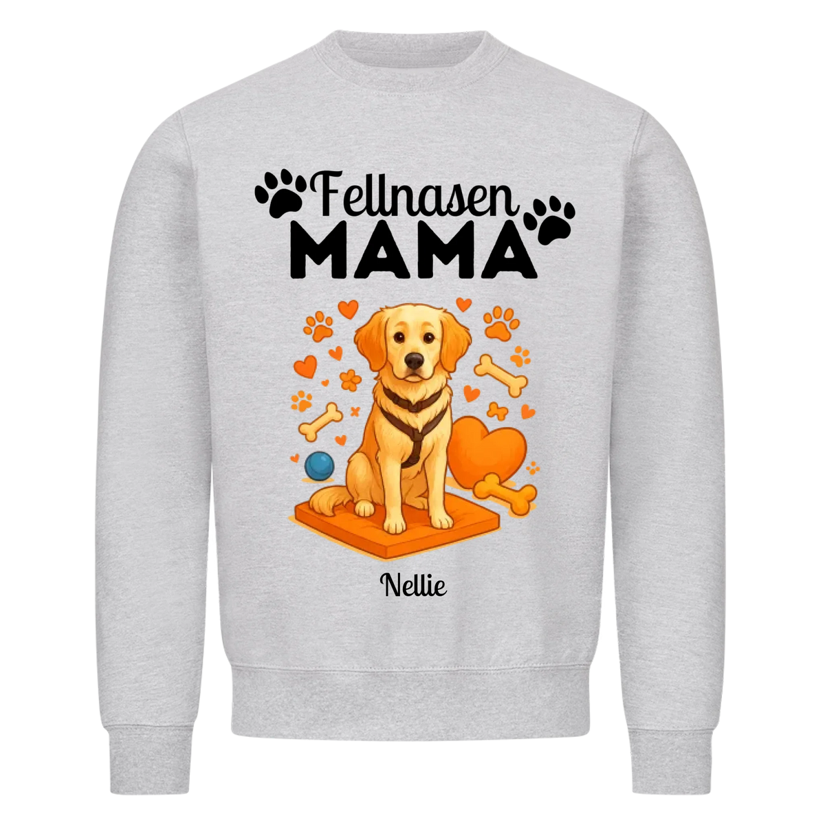 Fellnasen Mama Hund Sweatshirt - Eigenes Bild + Name
