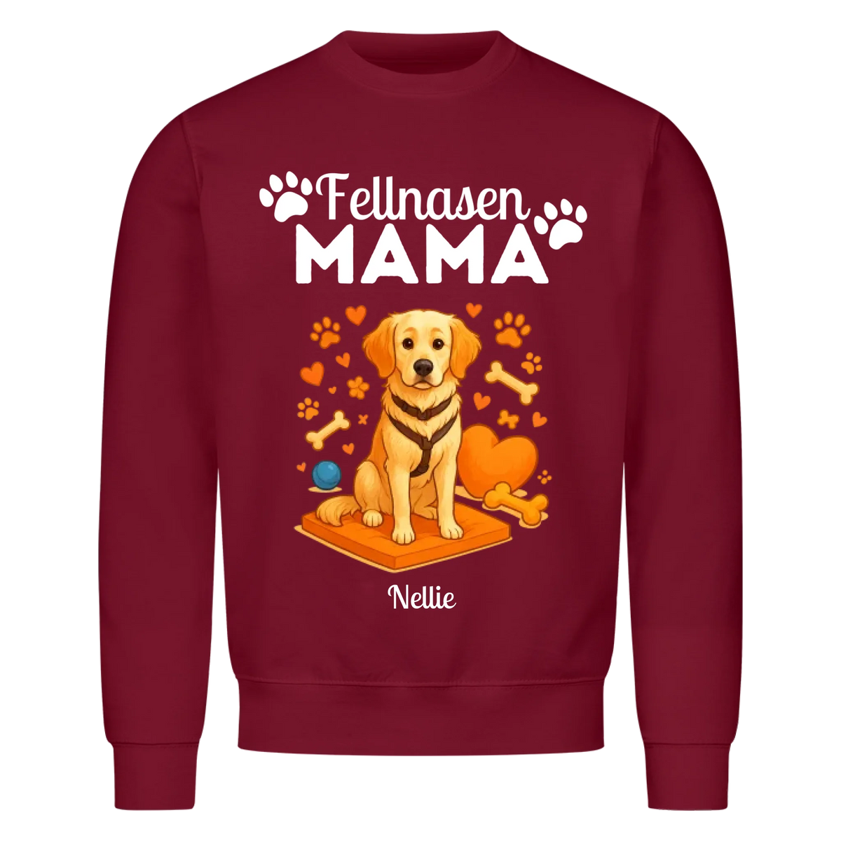 Fellnasen Mama Hund Sweatshirt - Eigenes Bild + Name