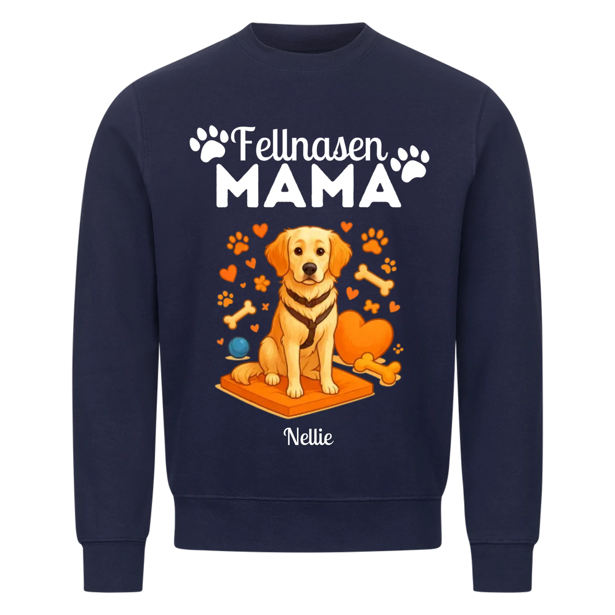 Fellnasen Mama Hund Sweatshirt - Eigenes Bild + Name