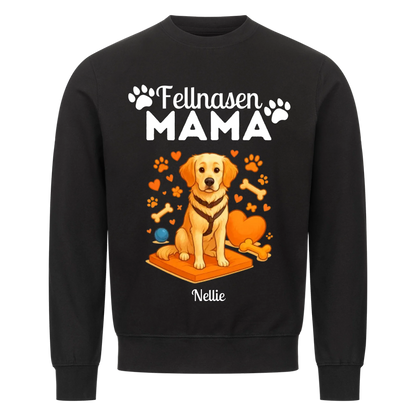 Fellnasen Mama Hund Sweatshirt - Eigenes Bild + Name