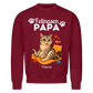 Fellnasen Papa Katze Sweatshirt - Eigenes Bild + Name