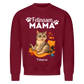Fellnasen Mama Katze Sweatshirt - Eigenes Bild + Name