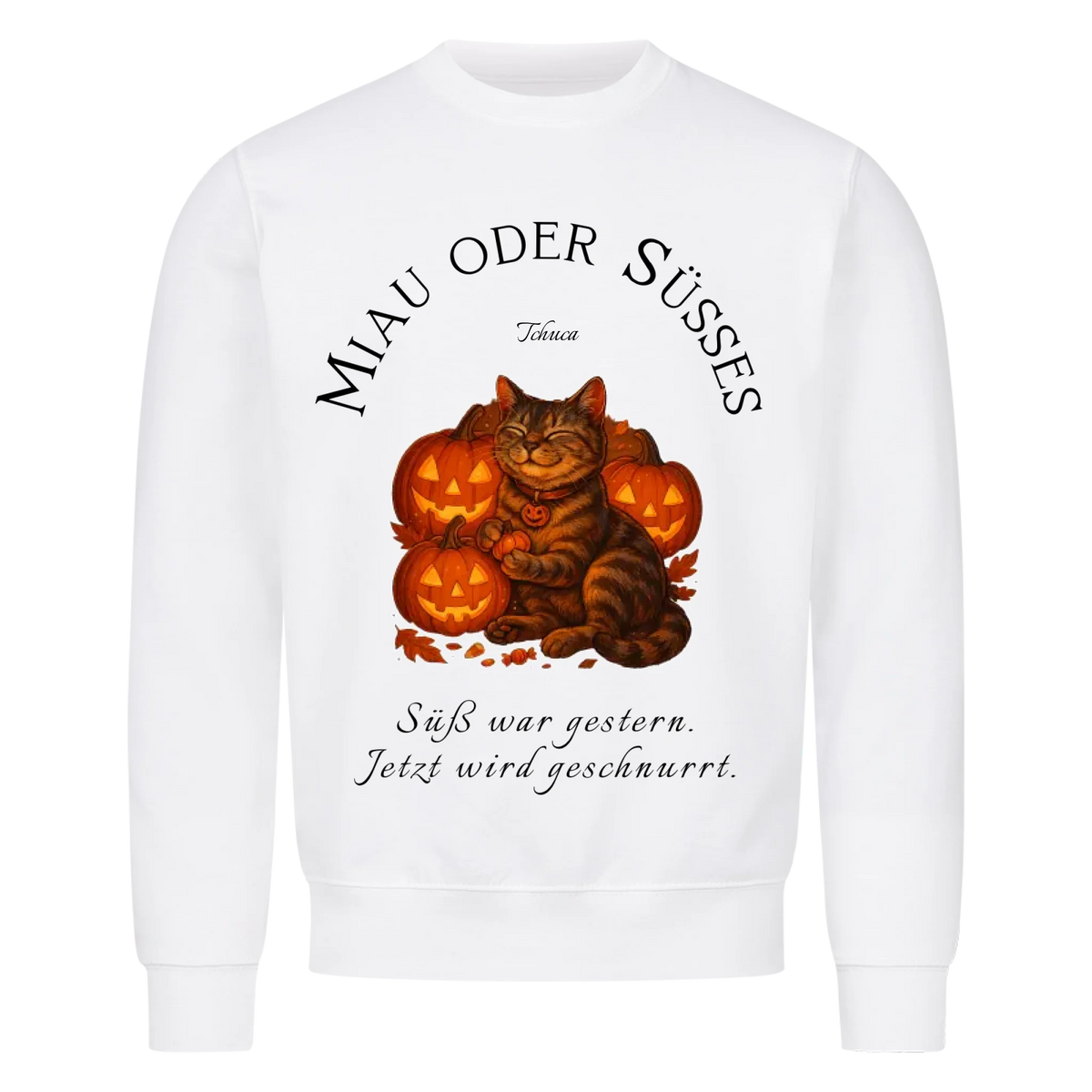 Miau oder Süsses Sweatshirt - Eigenes Bild + Name