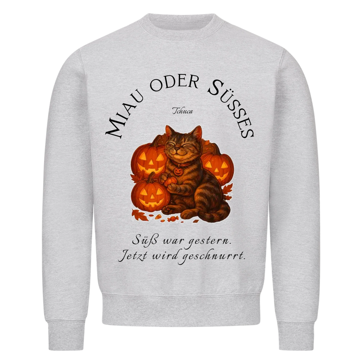 Miau oder Süsses Sweatshirt - Eigenes Bild + Name