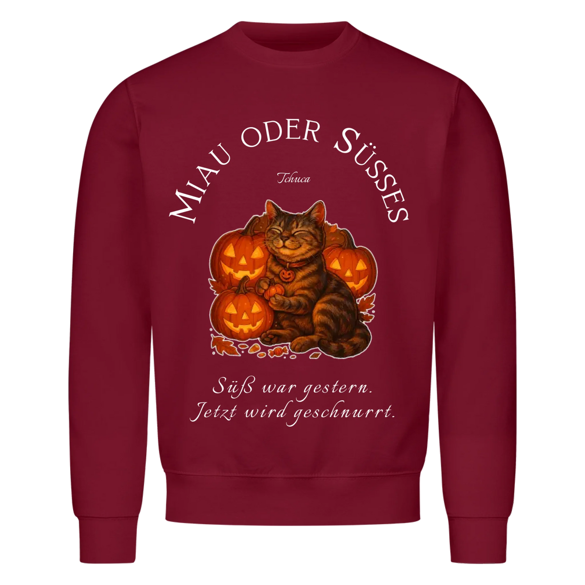 Miau oder Süsses Sweatshirt - Eigenes Bild + Name