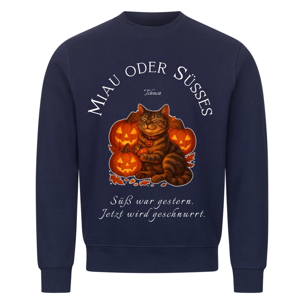 Miau oder Süsses Sweatshirt - Eigenes Bild + Name