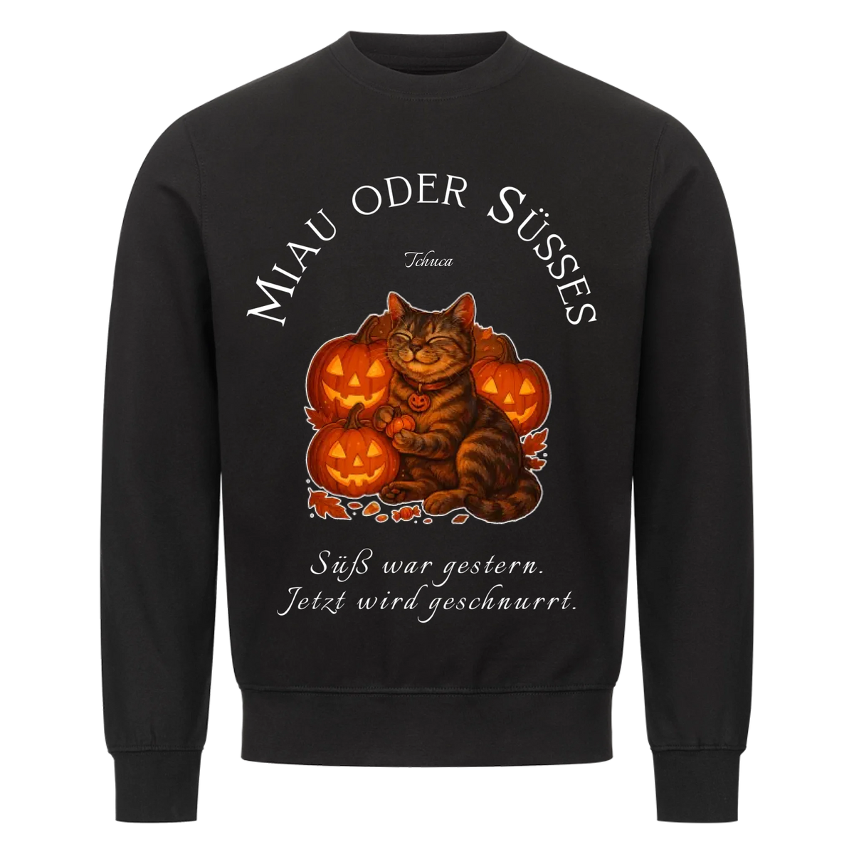 Miau oder Süsses Sweatshirt - Eigenes Bild + Name