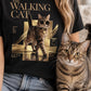 Walking Cat T-Shirt - Eigenes Foto + Name