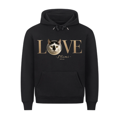 LOVE Premium Hoodie - Eigenes Bild, Name + Jahr
