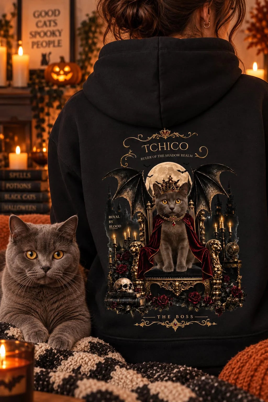 Shadow Realm – Personalisierter Hoodie mit Foto & Name