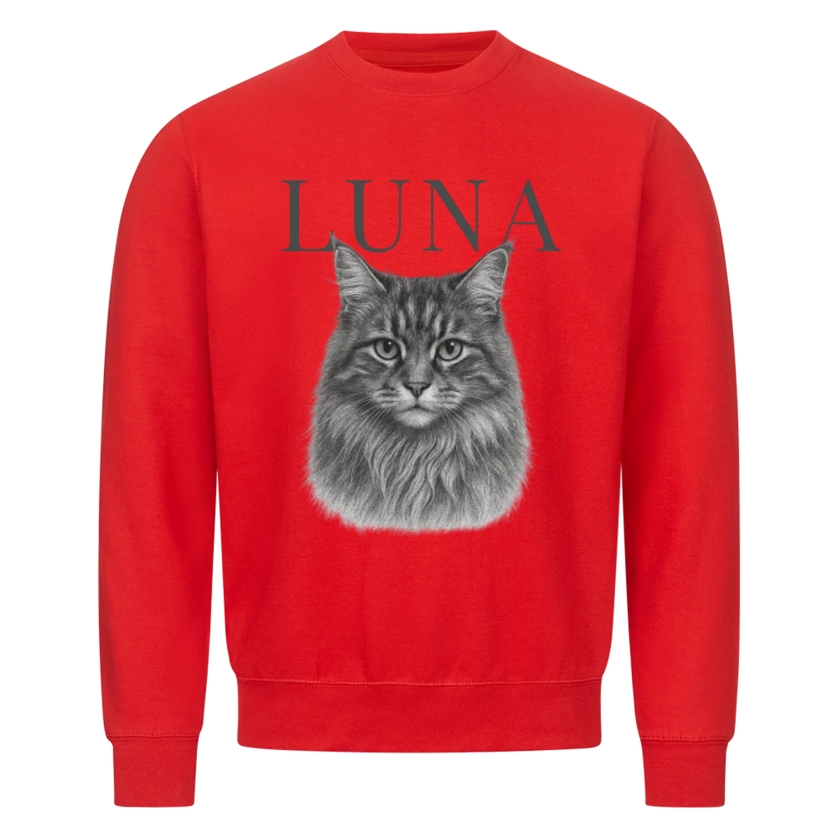 Katze Retro - Personalisierter Sweater