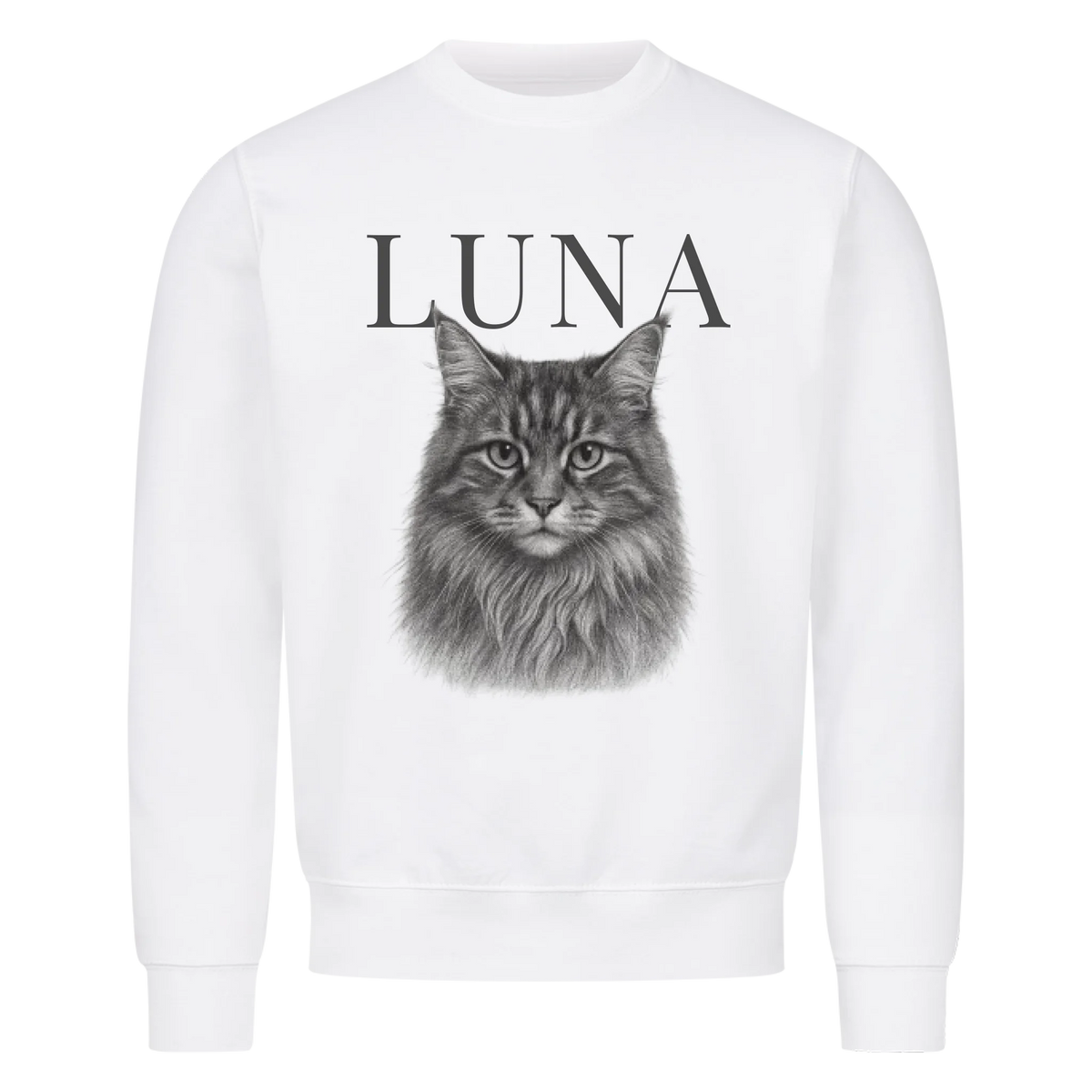 Katze Retro - Personalisierter Sweater