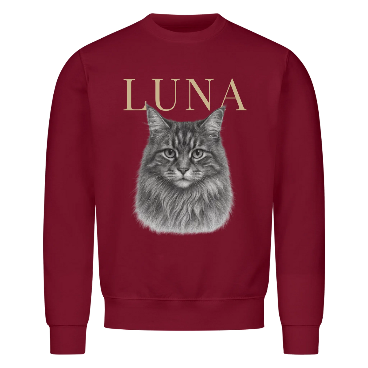 Katze Retro - Personalisierter Sweater