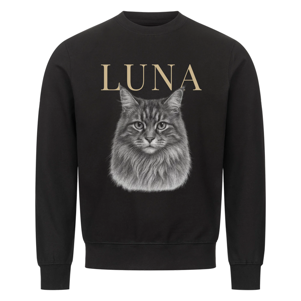 Katze Retro - Personalisierter Sweater