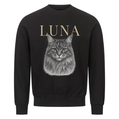 Katze Retro - Personalisierter Sweater
