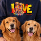 LOVE Graffiti Hunde - Personalisierter Sweater