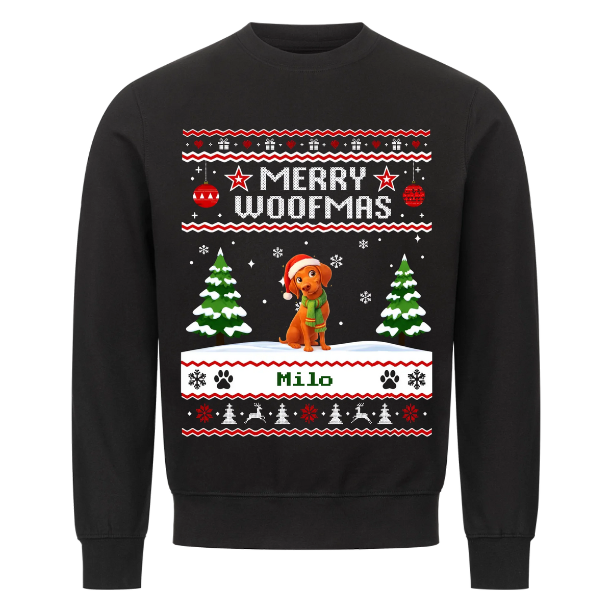 Merry Woofmas Hunde Sweatshirt