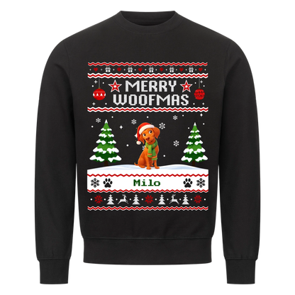 Merry Woofmas Hunde Sweatshirt