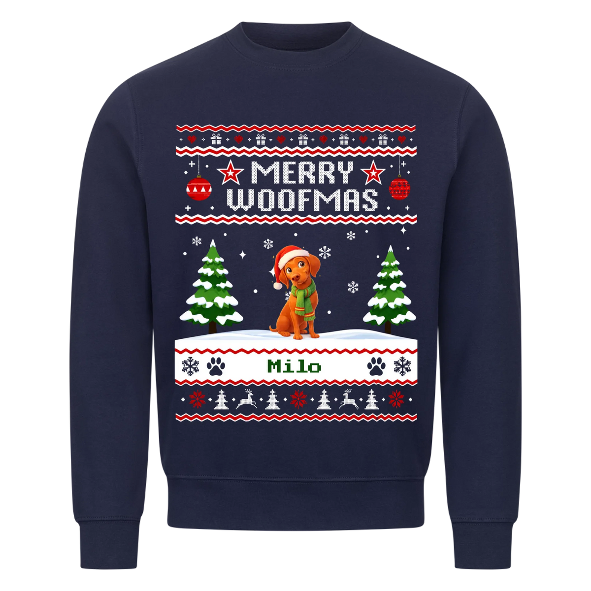 Merry Woofmas Hunde Sweatshirt