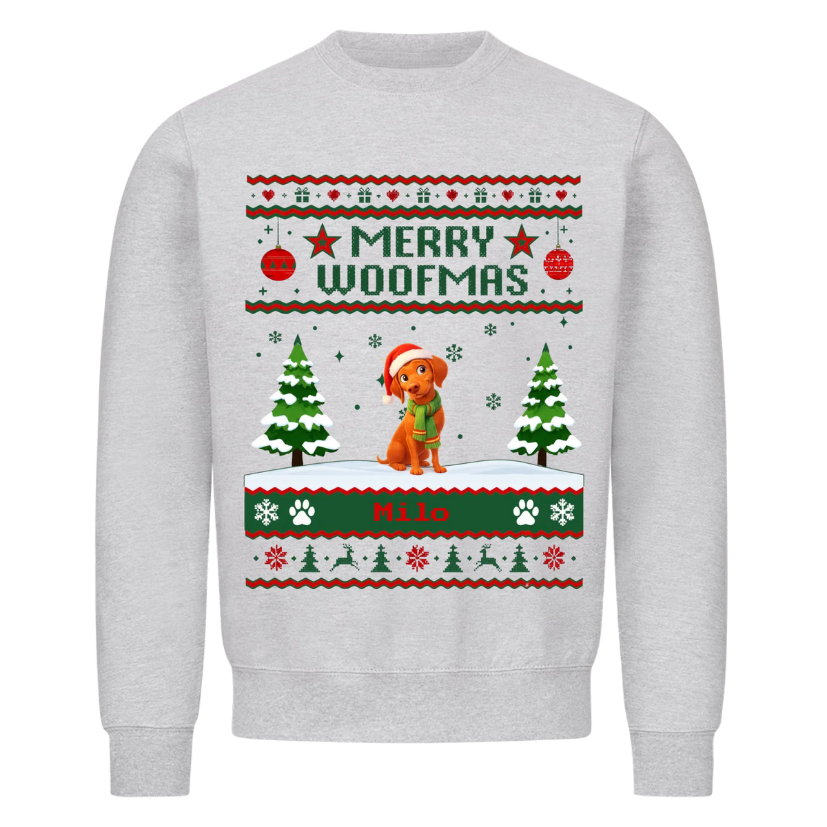 Merry Woofmas Hunde Sweatshirt