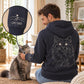 Cat Dad - Hoodie mit Ärmeldruck II