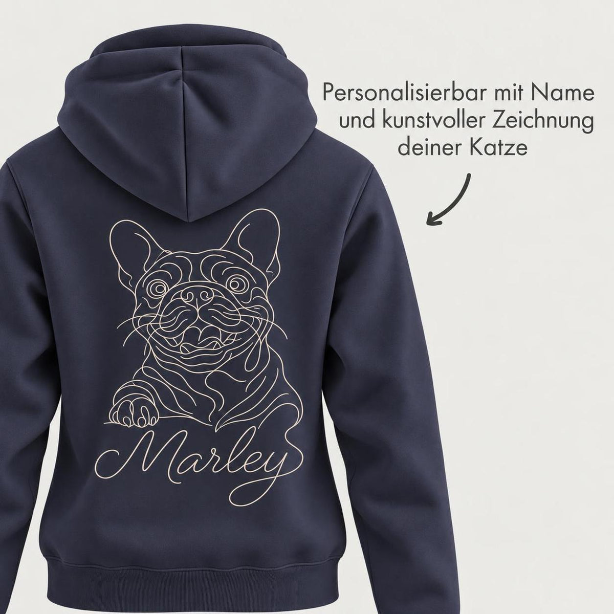 Dog Mom - Hoodie mit Ärmeldruck II