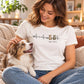Herzschlag Haustier T-Shirt - Eigenes Bild + Name