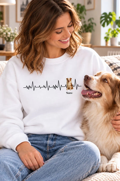 Herzschlag Sweatshirt Hunde