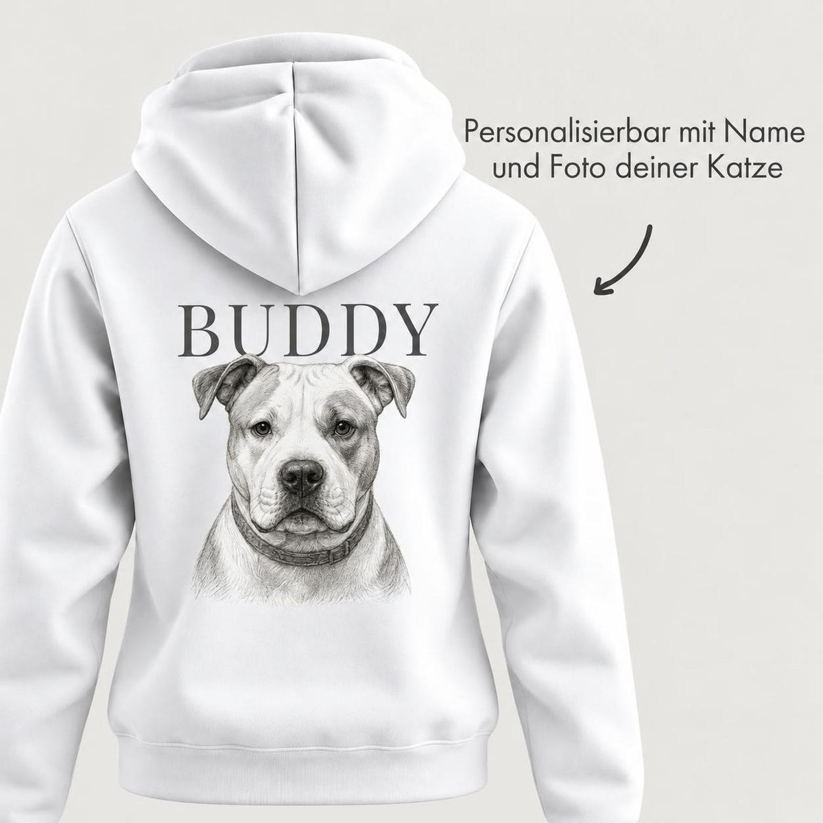 Hunde Retro - Personalisierter Hoodie