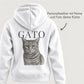 Katze Retro - Personalisierter Hoodie