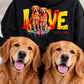 LOVE Graffiti Hunde - Personalisierter Hoodie