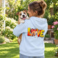 LOVE Graffiti Hunde - Personalisierter Hoodie