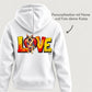 LOVE Graffiti Hunde - Personalisierter Hoodie
