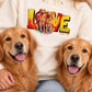 LOVE Graffiti Hunde - Personalisierter Hoodie II