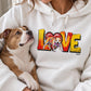 LOVE Graffiti Hunde - Personalisierter Hoodie II
