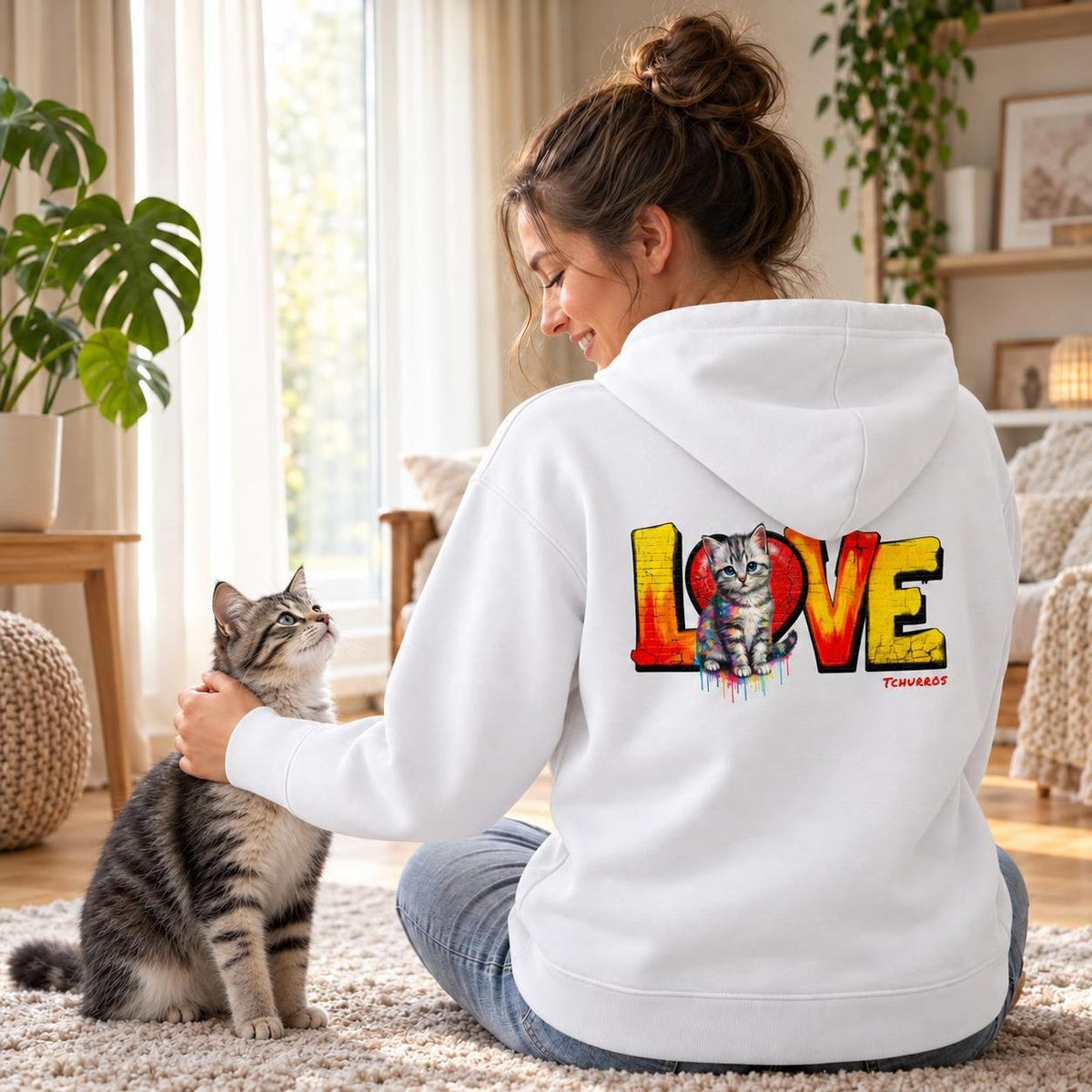LOVE Graffiti - Personalisierter Hoodie