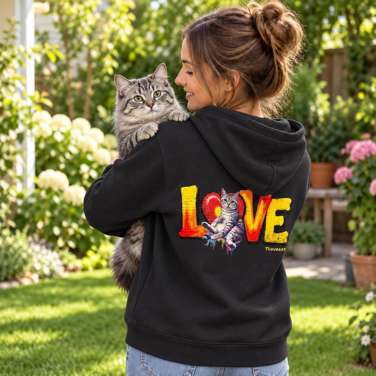 LOVE Graffiti - Personalisierter Hoodie