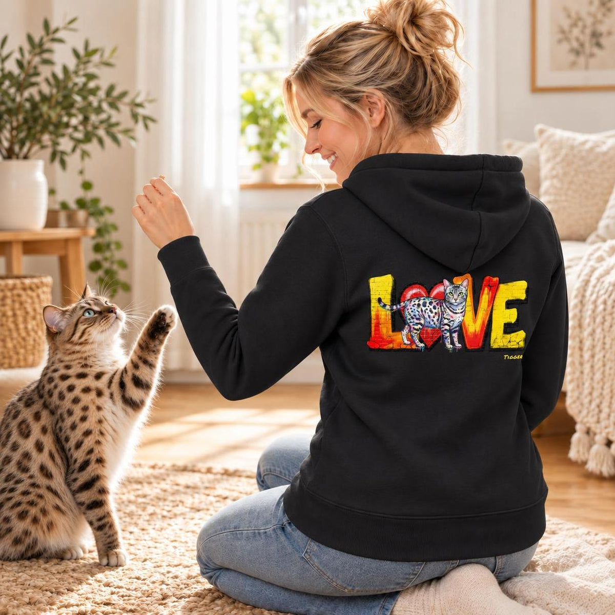 LOVE Graffiti - Personalisierter Hoodie