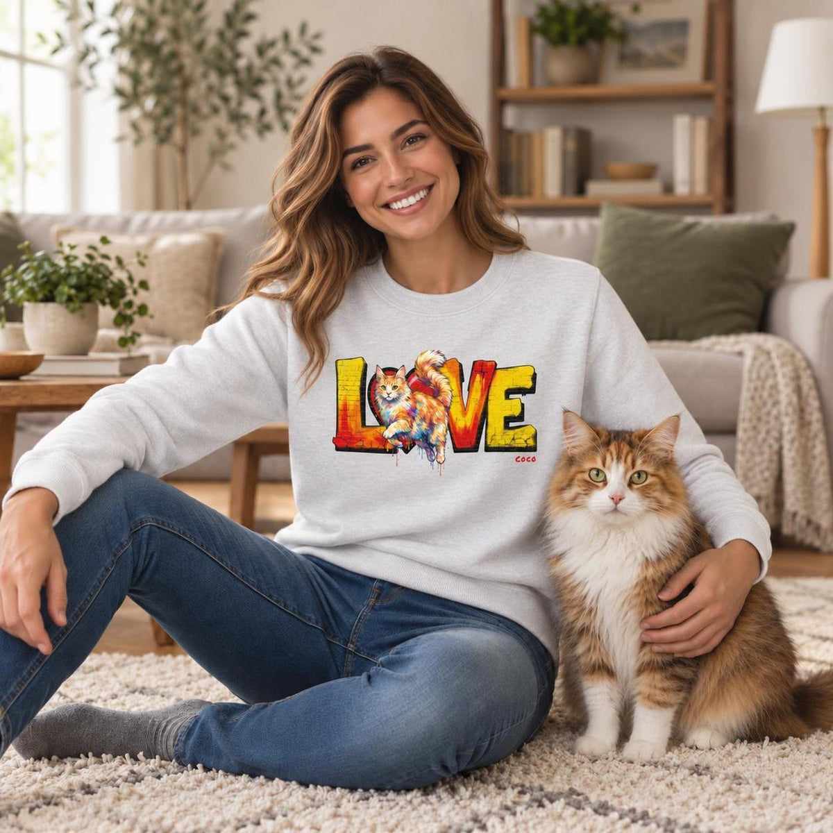 LOVE Graffiti - Personalisierter Sweater