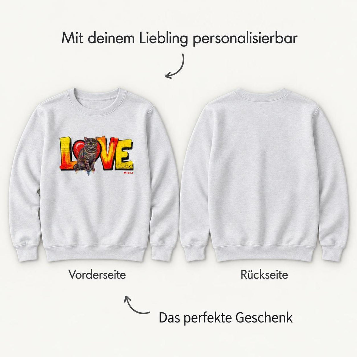 LOVE Graffiti - Personalisierter Sweater