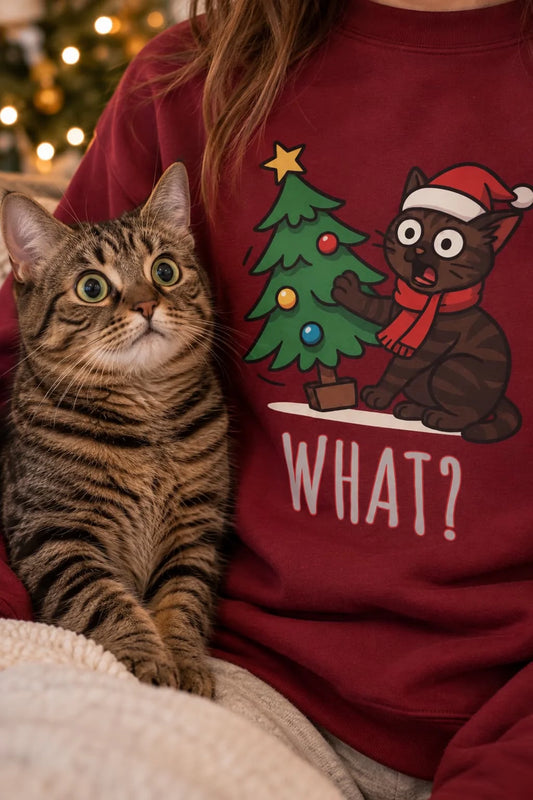 Meowy Catmas Sweatshirt - Eigenes Bild
