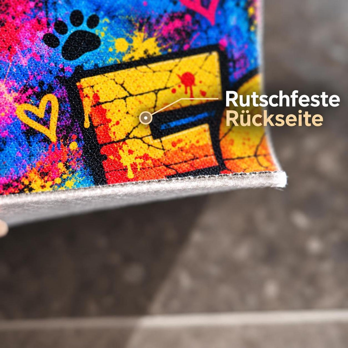 Napfunterlage Katze "FOOD Graffiti"