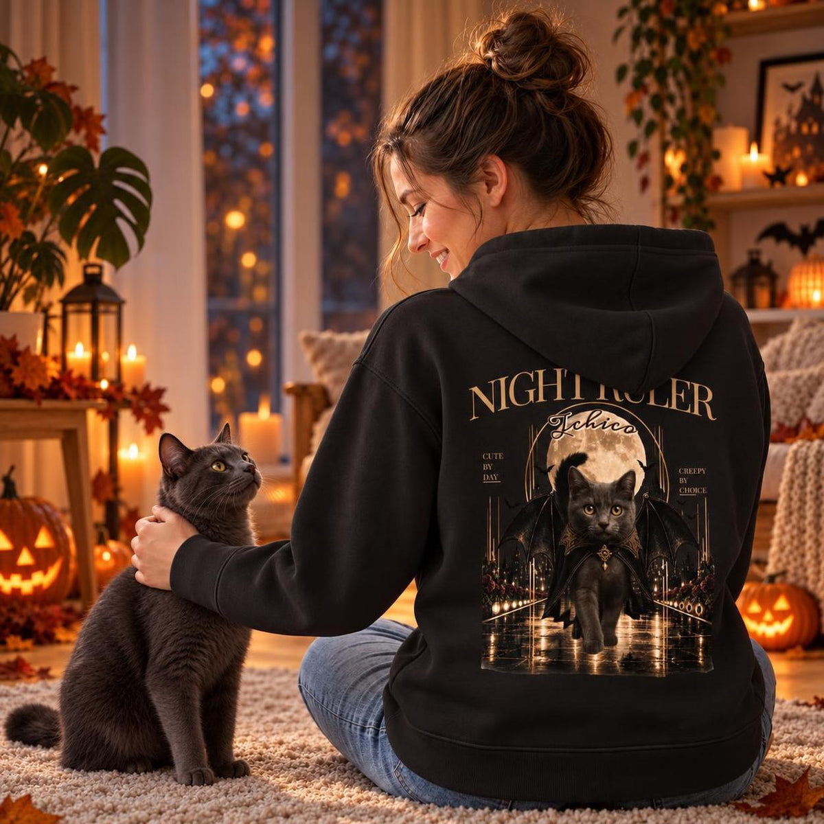 Night Ruler – Personalisierter Hoodie mit Foto & Name