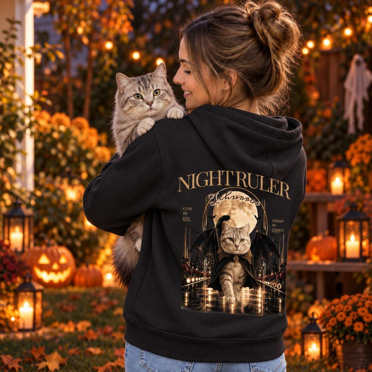Night Ruler – Personalisierter Hoodie mit Foto & Name