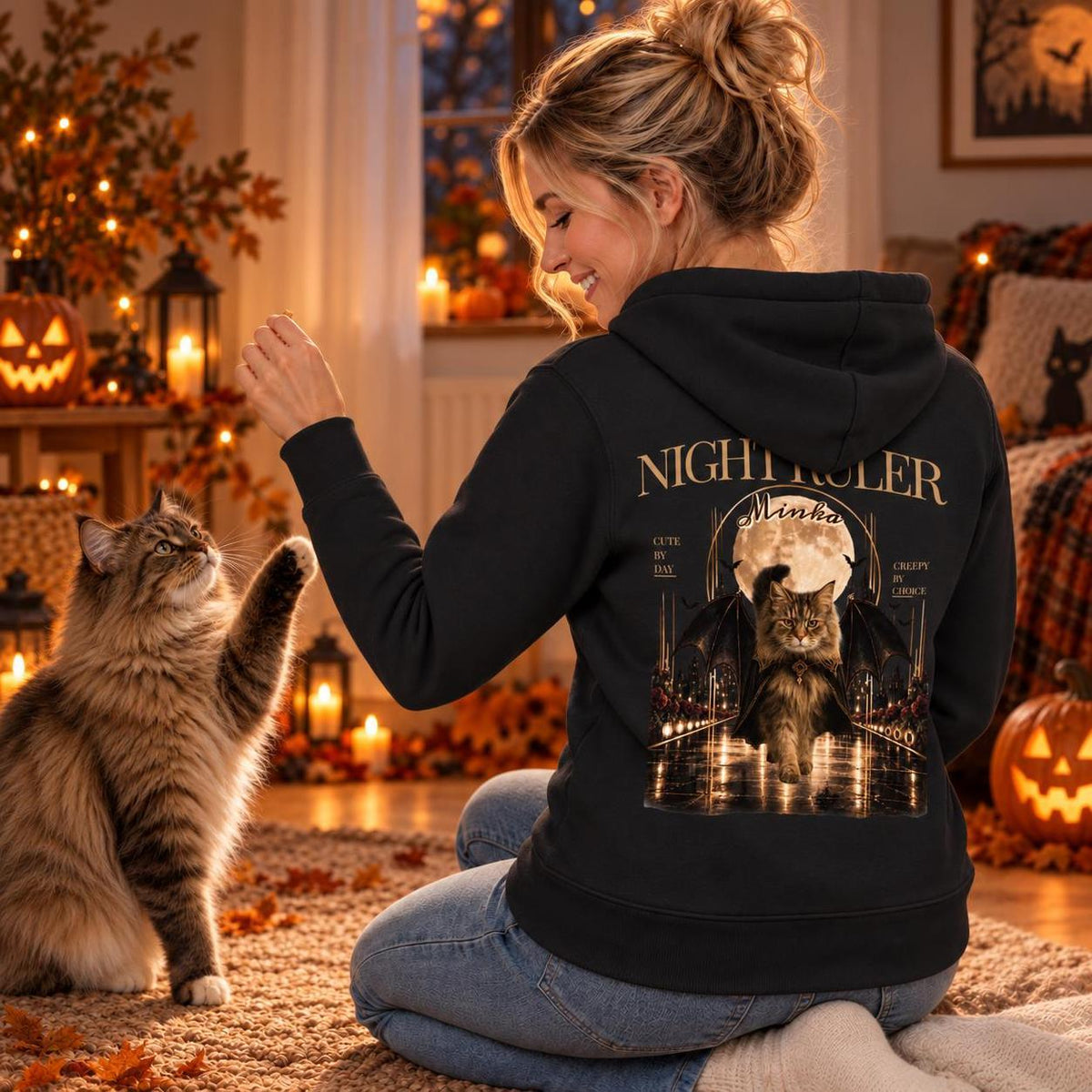 Night Ruler – Personalisierter Hoodie mit Foto & Name
